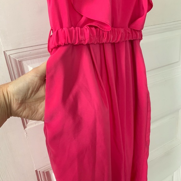 H&M Pink Fuchsia Dress w/ Belt - Picture 3 of 7